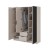 wnętrze szafy ELY 3D szary / czarny