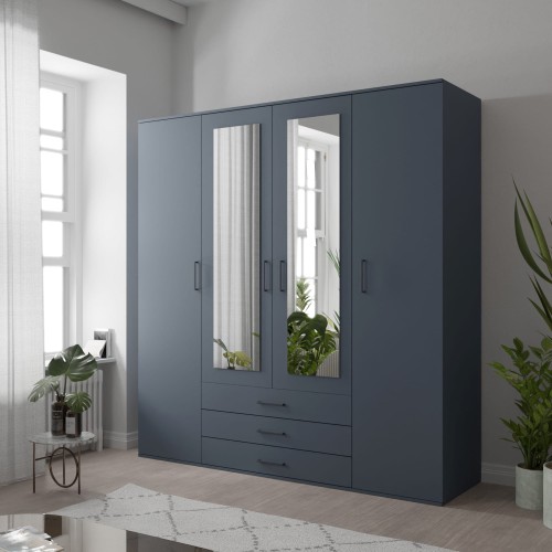 Szafa z lustrem i szufladami MEGA 200 aranżacja.jpg