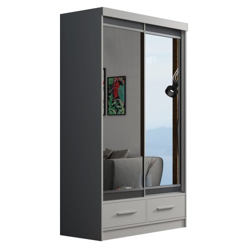 Szafa z lustrem i szufladami MARLO 120 cm na białym tle.jpg