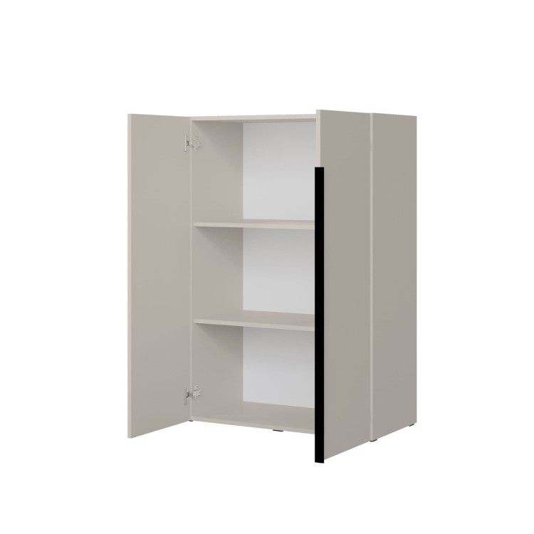 Wnętrze komody SHADY 80 cm SLIM – trzy przestronne półki na ubrania, akcesoria i dokumenty.jpg