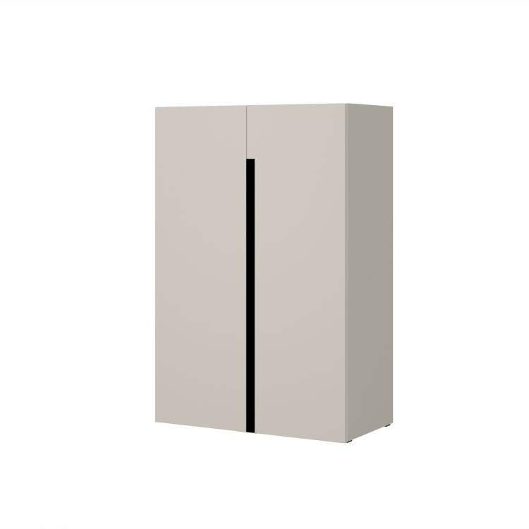 Minimalistyczna komoda SHADY 80 cm SLIM w kolorze kaszmir na białym tle.jpg