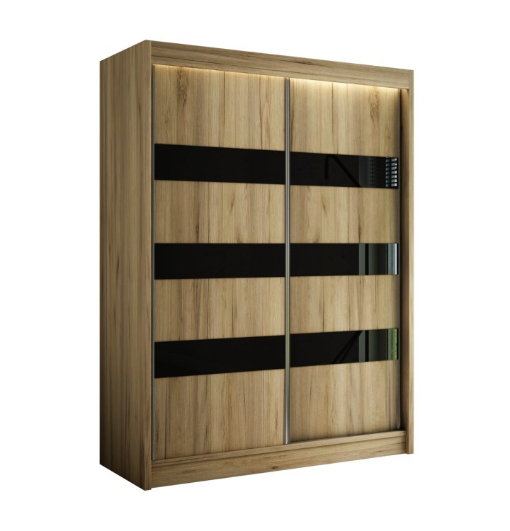 STILO dąb craft złoty z czarnym szkłem lacobel na białym tle.jpg