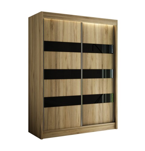 STILO dąb craft złoty z czarnym szkłem lacobel na białym tle.jpg