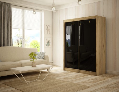 PESO Dąb Craft Złoty K003 + lacobel czarny(1).jpg