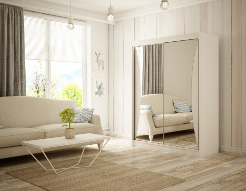 szafa przesuwna z zaokrąglonym lustrem Town 120 biały jasne wnętrze.jpg