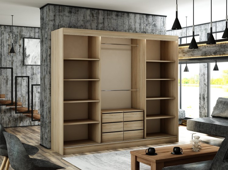 Szafa 250 Dąb Sonoma + 2 x kontenerek + 2 x półka.jpg