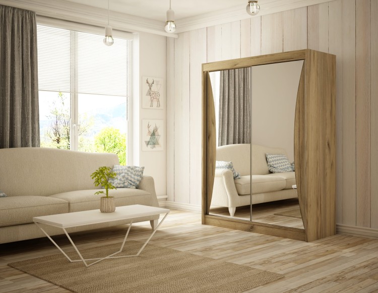 szafa Town 120 dąb craft złoty jasne wnętrze.jpg