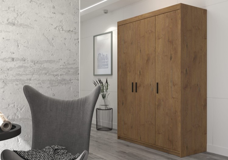 Szafa trzydrzwiowa do salonu Nela 133 cm w kolorze dąb lefkas.jpg