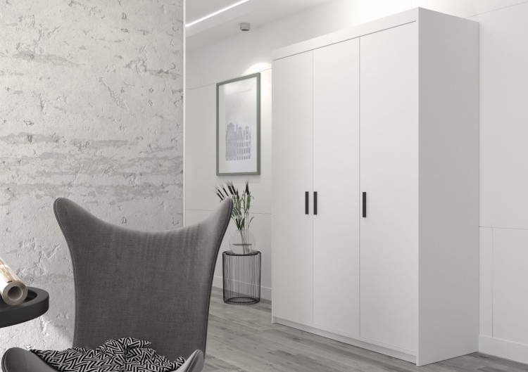 Szafa trzydrzwiowa do salonu Nela 133 cm w kolorze białym.jpg