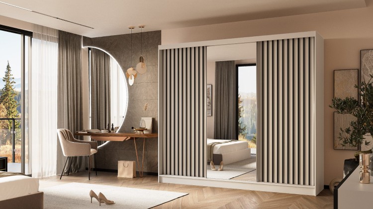 Szafa z lamelami PAMELA 240 w kolorze biały czarny -min.jpg