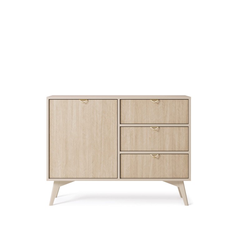 Komoda REST 106 cm w kolorze beż piaskowy front.jpg