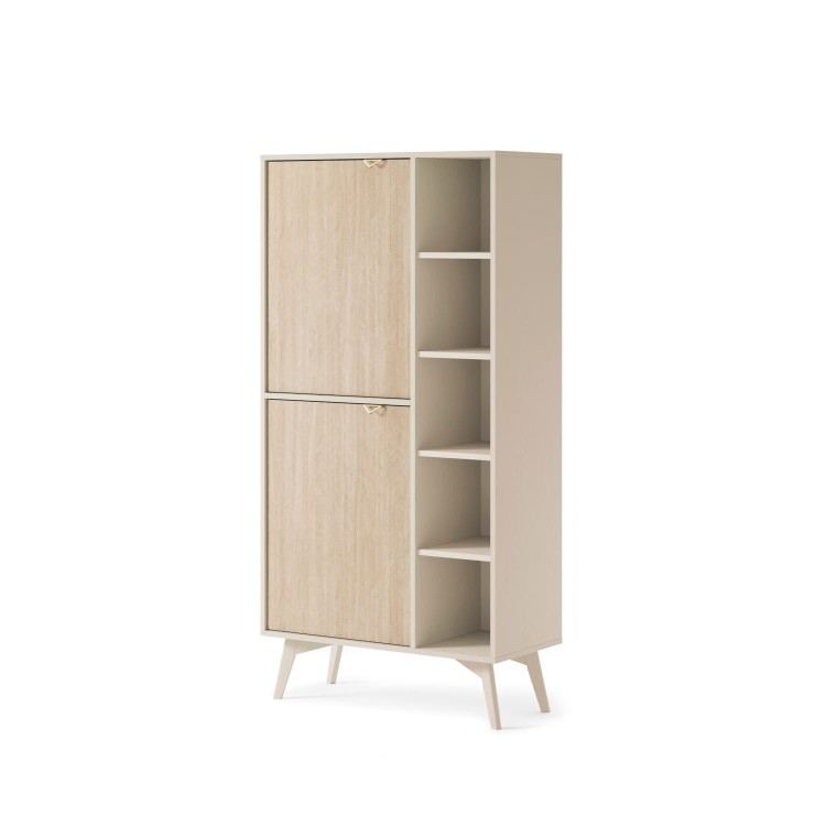 Regał REST  w kolorze beż piaskowy bok.jpg