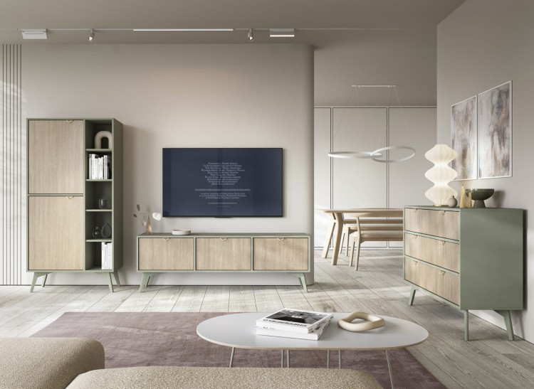 Zestaw do sypialni REST w kolorze eukaliptus