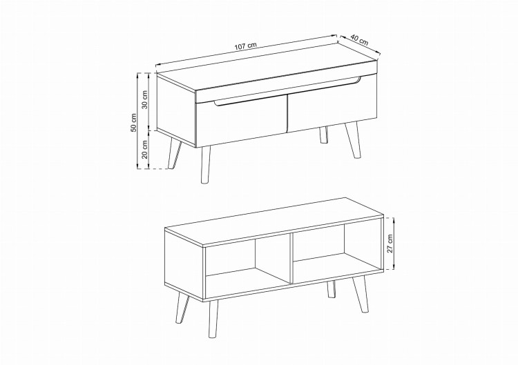 Szafka RTV do salonu NOVI 107 cm wymiary techniczne.jpg
