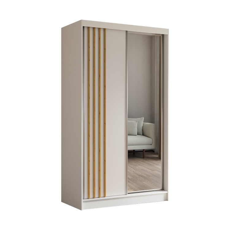 Szafa z lamelami ELA 120 cm w kolorze biały-biały-artisan na białym tle.jpg