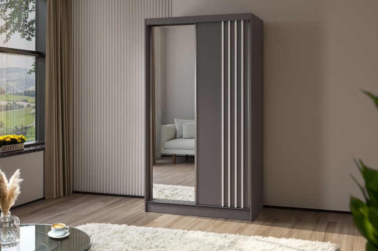 Szafa z lamelami ELA 120 cm w kolorze szary-szary-biały.jpg