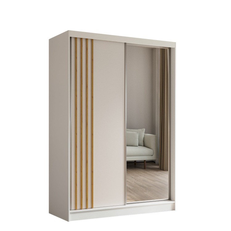 Szafa z lamelami ELA 150 cm w kolorze biały-biały-artisan.jpg