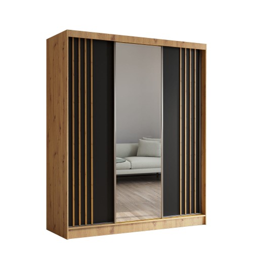 Szafa z lamelami ELA 180 w kolorze artisan-czarny-artisan na białym tle.jpg