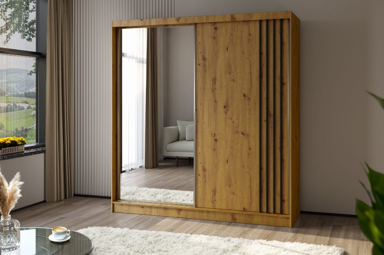 Szafa z lamelami ELA 200 cm  w kolorze artisan-artisan-czarny.jpg