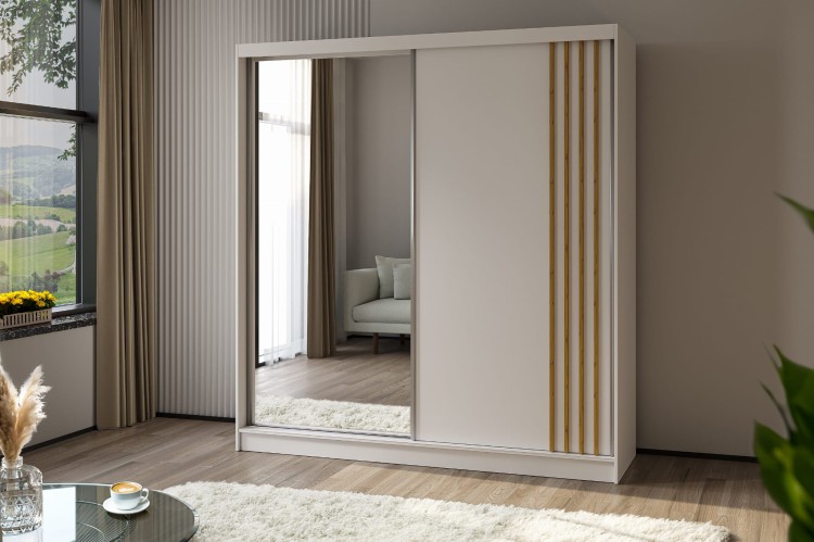 Szafa z lamelami ELA 200 cm w kolorze biały-biały-artisan.jpg