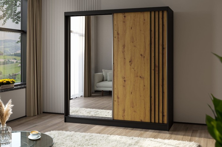 Szafa z lamelami ELA 200 cm w kolorze czarny-artisan-artisan.jpg