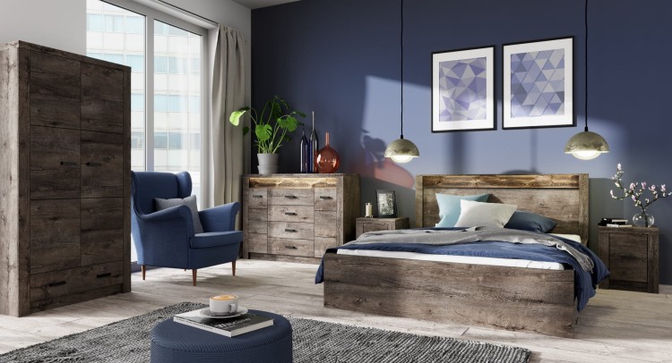 Zestaw mebli do sypialni INDIANA  w kolorze jesion ciemny-min.jpg