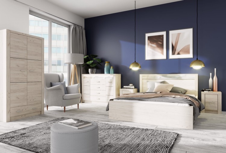 Zestaw mebli do sypialni INDIANA w kolorze kraft biały-min.jpg