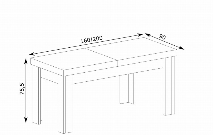 stół rozkładany do jadalni JARO wymiary techniczne.jpg