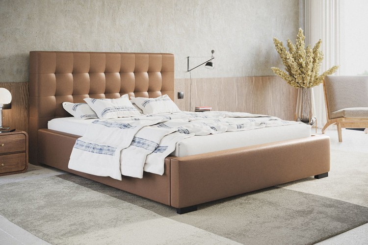 Wnętrze z łózkiem Bedi 2 w tkaninie Madryt-914.jpg