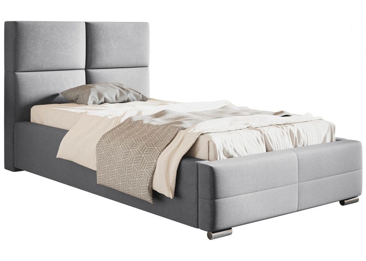 Nowoczesne łózko Bedi 3 90x200 z przeszyciami w tkaninie Jasmine-81