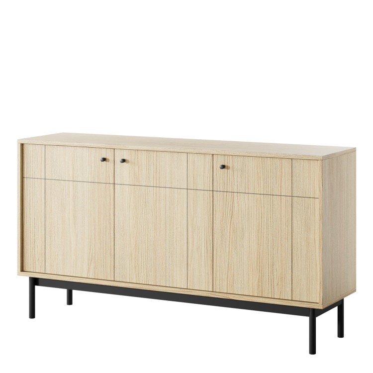 Komoda JANDI 154 cm w kolorze dąb linea bok.jpg
