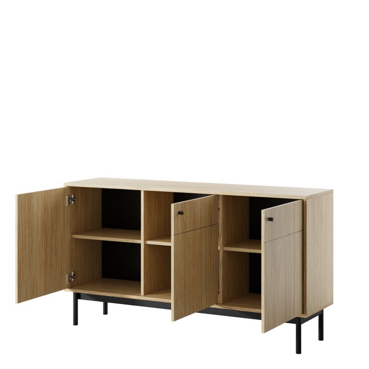 Komoda JANDI 154 cm w kolorze dąb linea.jpg