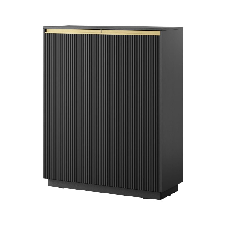 Komoda wysoka Roy kw104 w kolorze czarnym.jpg