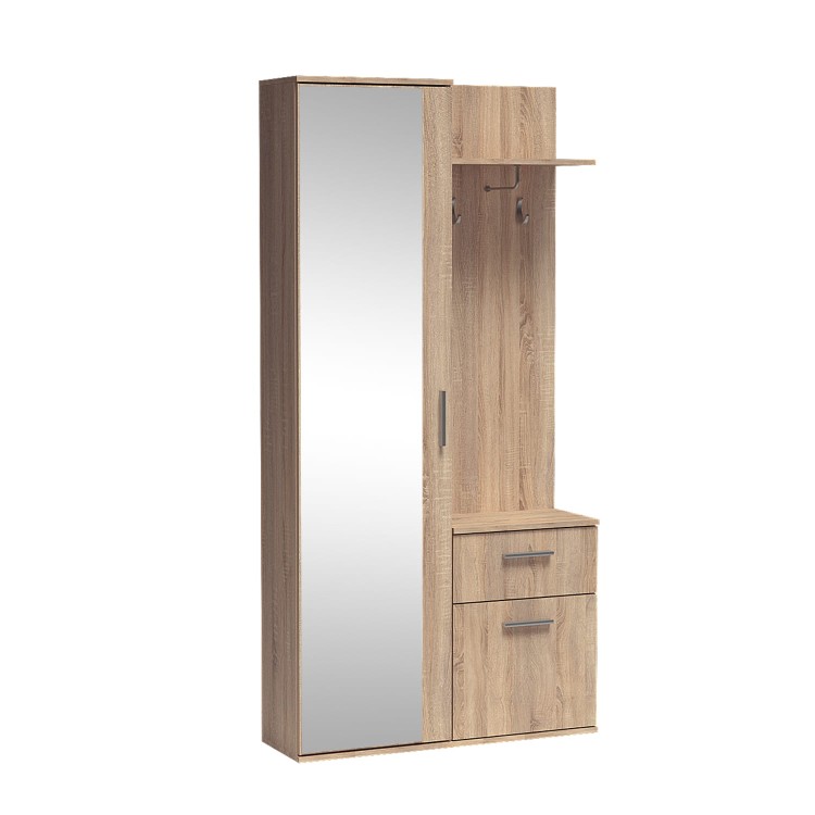 garderoba Luks w kolorze dąb sonoma na białym tle.jpg