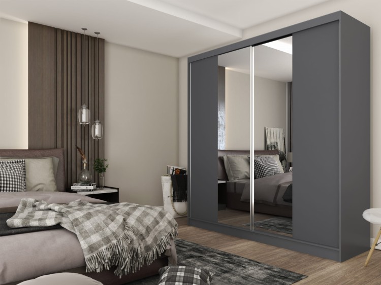 Designerska szafa przesuwna LIZA 200 z dużym lustrem aranżacja.jpg