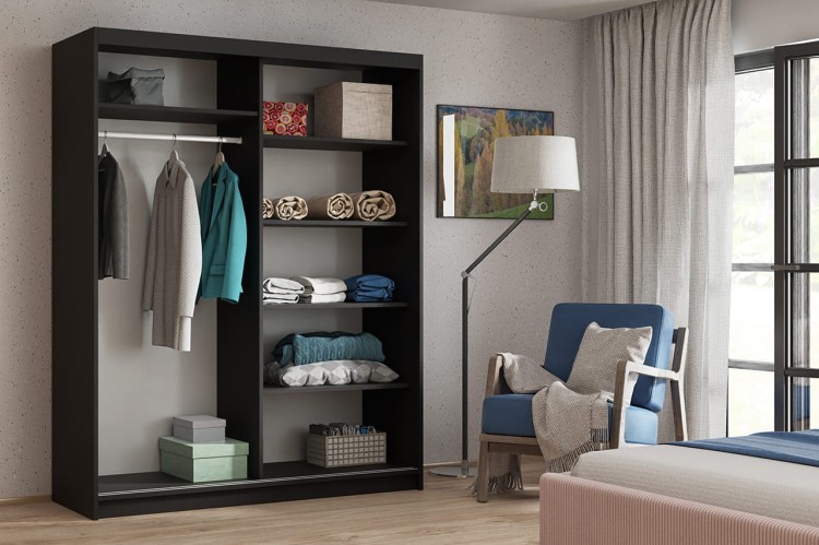 Szafa przesuwna z lustrem HANIA  w kolorze czarnym wnętrze.jpg