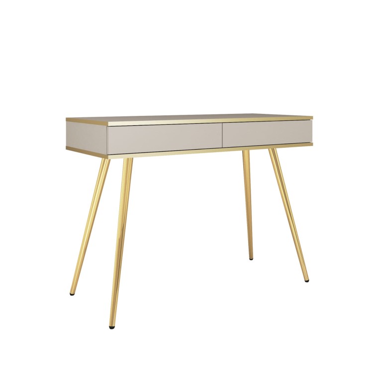 Toaletka LORO w kolorze beż złoty stelaż.jpg