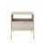 Szafka nocna AVO w kolorze kaszmir na złotym stelażu front.jpg