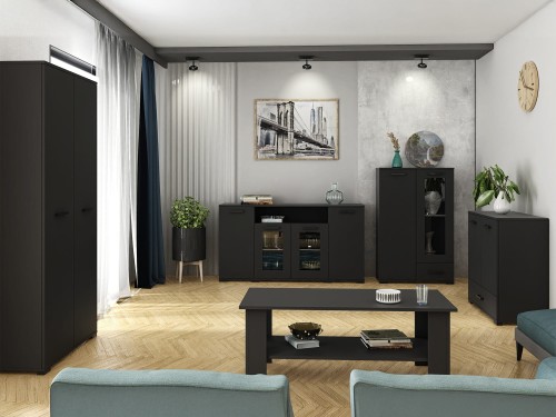 Kolekcja mebli FELIX w kolorze czarnym aranżacja 1 .jpg