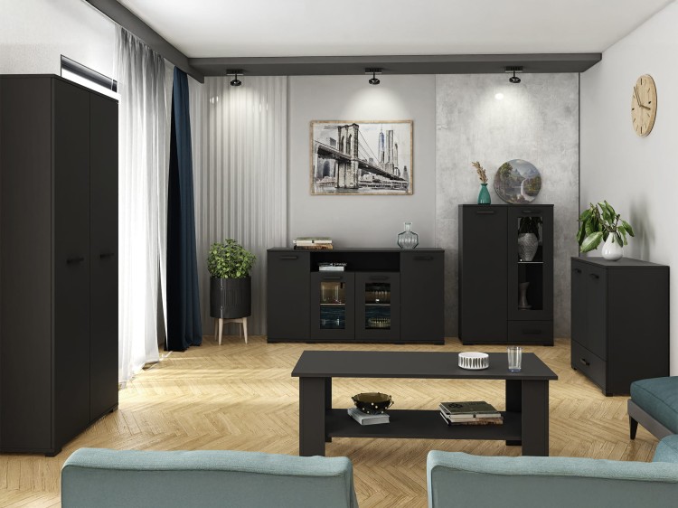 Kolekcja mebli FELIX w kolorze czarnym aranżacja 1 .jpg