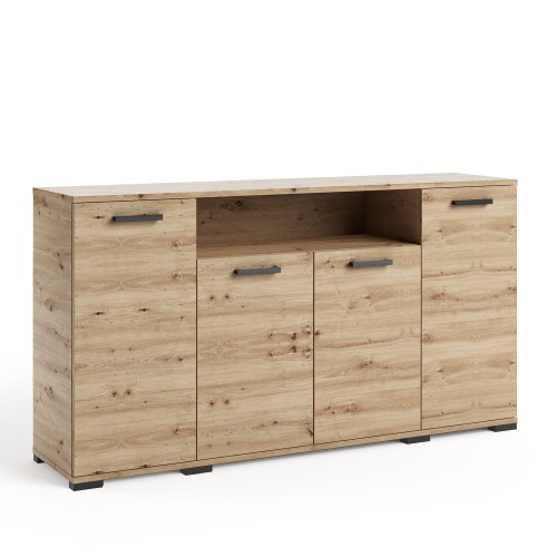 Komoda szeroka FELIX3 w kolorze dąb artisan pełna.jpg.jpg