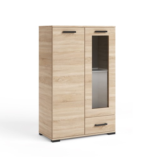 Dębowa witryna Felix 4 przeszklone fronty.jpg